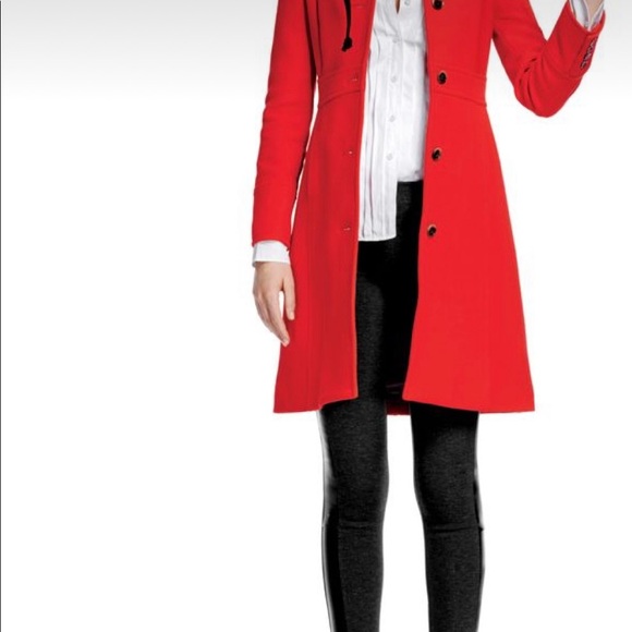 J. Crew Jackets & Blazers - J Crew Women's Red Tall Double-cloth Lady Day Coat With Thinsulate